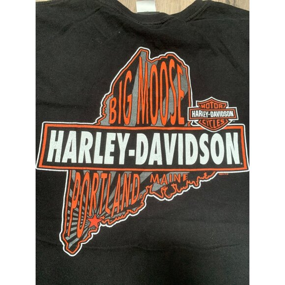 Harley-Davidson Men's T-Shirt 3XL Black 100% Cotton I Got Mine At Big Moose Port - Picture 8 of 8